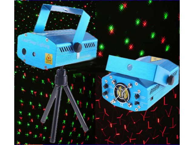 Laser SHOW STAGE - kaleidoskopické efekty zelená+červená 50+100mW k zapůjčení