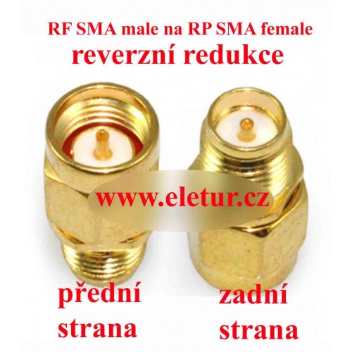 SMA male to RP SMA female redukce