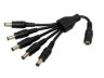 CCTV-SPLITTER napájecí rozbočka 1/5 pro napájení CCTV kamer, rozbočovač