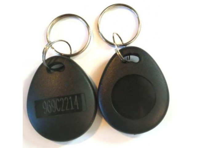 Černý odolný RFID přívěsek MIFARE Classic 1K, 13,56MHz | SEBURY TAG8