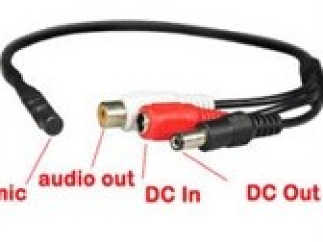 Mikrofon pro bezpečnostní DVR/NVR s předzesilovačem CCTV/AHD/CVI kamery MIC1