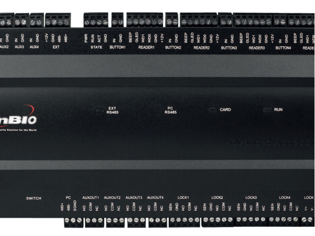 Řídící jednotka INBIO460  TCP/IP 4 dveře 4 čteček, RS485, WG26-34, TCP/IP + SW