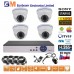 4CH 5MPx STARVIS AHD kamerový set CCTV EONBOOM VR4DW - DVR s LAN a 4x venkovní vari dome bílá kamera