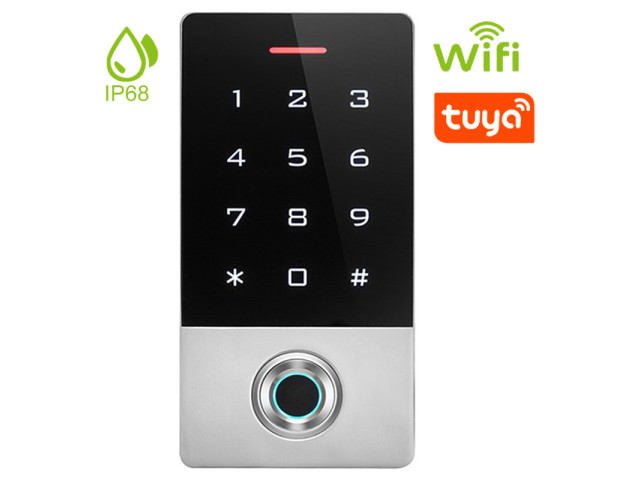 Biometrická WIFI přístupová autonomní čtečka s klávesnicí | ZONEWAY TF1W-TUYA