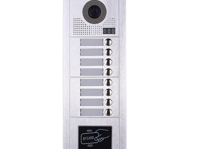RFID přístupový systém/videozvonek - bytové tablo Zoneway ZW-619-8D