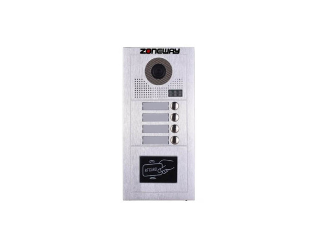 RFID přístupový systém/video zvonek - bytové tablo ZONEWAY ZW-619-4D