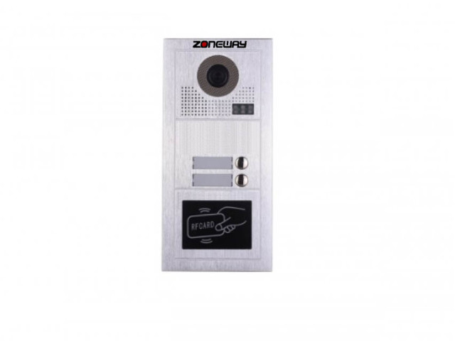RFID přístupový systém/videozvonek - bytové tablo Zoneway ZW-619-2D