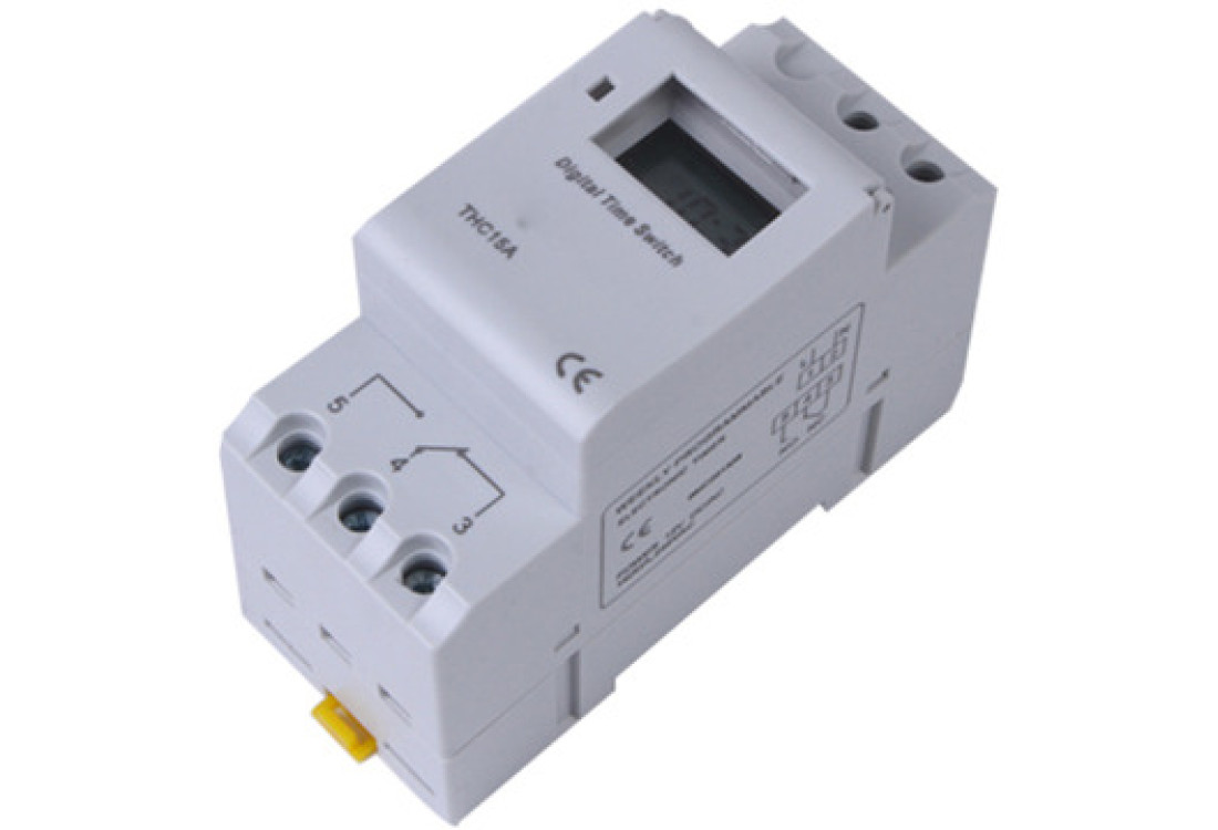 Programovatelný týdenní časovač THC15A, 16 programů, DIN, 230 V AC