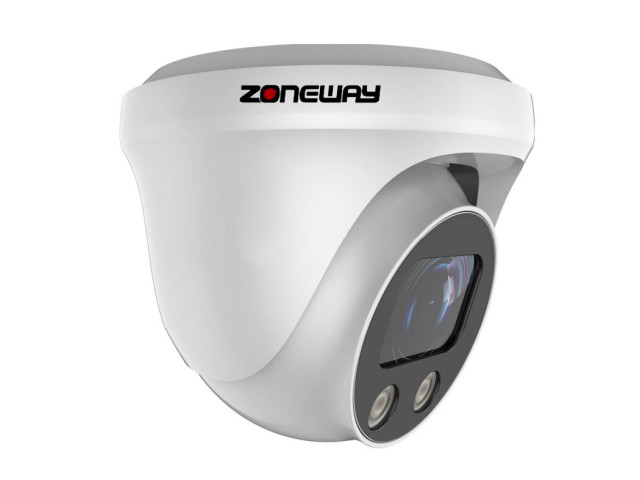 8MPx PoE IP dome kamera s 5× zoomem a AI | ZONEWAY NC961+