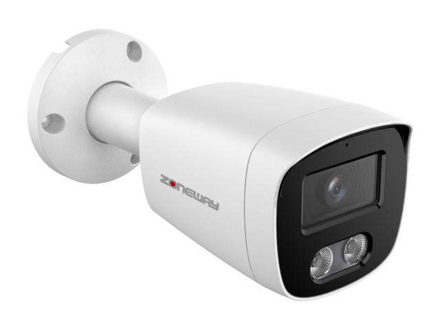8MPx 4K POE IP SONY bullet kamera, IR+WARM light, IVA | ZONEWAY NC981