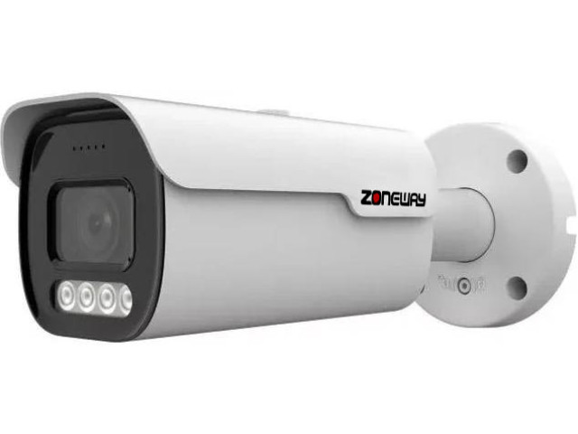 8MPx IP POE bullet kamera COLORVU AI IVA 4K H265 STARVIS IP IVA k, 5x ZOOM | ZONEWAY NC988