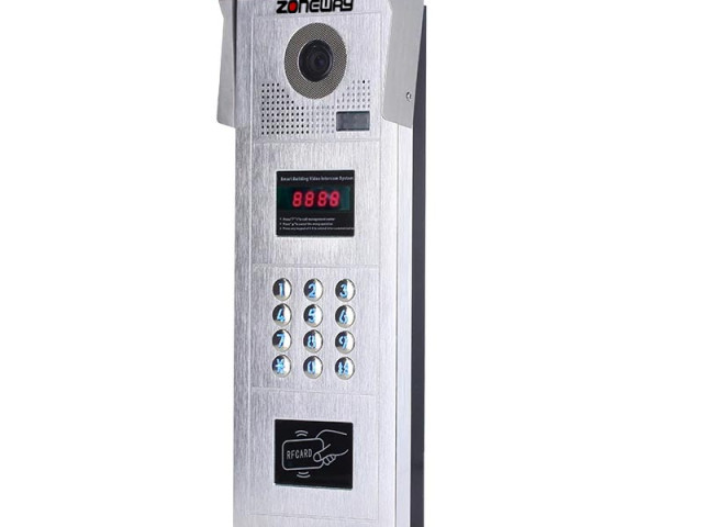 RFID přístupový systém/videozvonek - bytové tablo Zoneway ZW-618-D