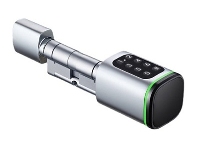 Chytrá dveřní vložka/zámek s RFID, PIN a TUYA | ZONEWAY S1K stříbrná