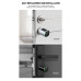 Chytrá dveřní vložka/zámek s RFID, PIN a TUYA | ZONEWAY S1K-B