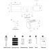 Chytrá dveřní vložka/zámek s RFID, PIN a TUYA | ZONEWAY S1K-B