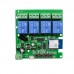 4CH WiFi Tuya Smart Switch, AC/DC 7-32V, relé modul podpory dálkového ovládání |TUYA-4CH-H