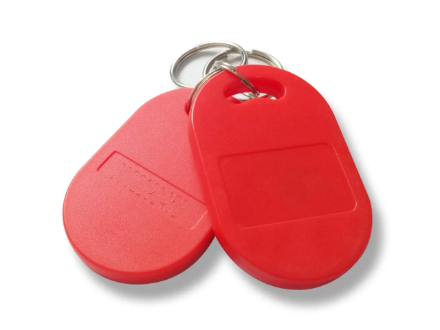 Hybridní RFID čip Sebury MIFARE 13,56 MHz + EM 125 kHz, červený