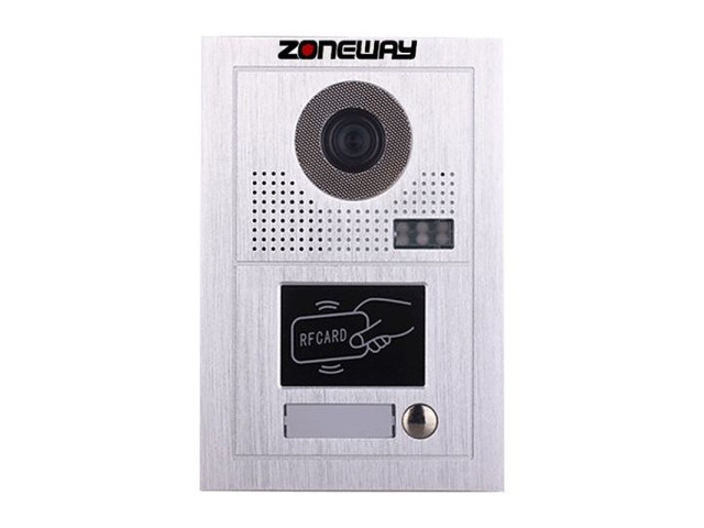 RFID přístupový systém/video zvonek - bytové tablo | ZONEWAY ZW-619-1D