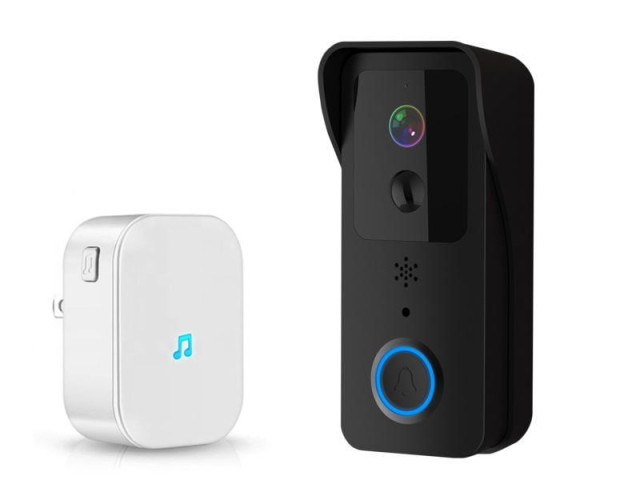 Bezdrátový WiFi videozvonek s vnitřní jednotkou zvonku | Zoneway T32 Black