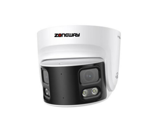 16MPx panoramatická IP PoE kamera s AI | ZONEWAY KS16DP
