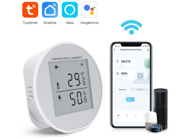 TUYA Smart Wi‑Fi senzor teploty a vlhkosti | Zoneway ZW-TW