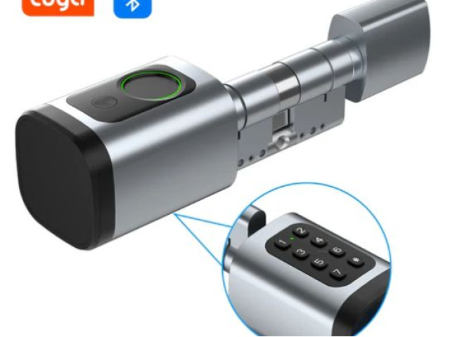 Chytrá dveřní vložka/klika Zoneway S2KF TUYA | PIN, RFID, otisk prstu, APP