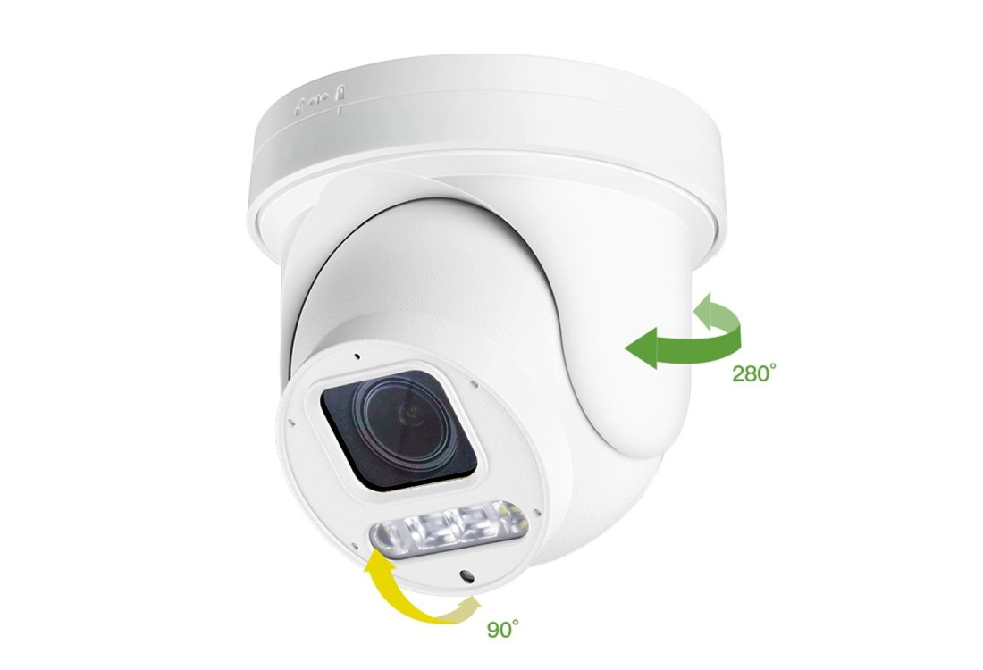 Venkovní mini PTZ kamera, IP kamera 6 Mpx, 4x zoom, IP66 | HICO X4D-M6S