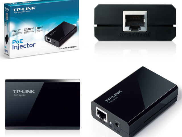 POE injektor 802.3af pro napájení kamer MHK, Milesight, HIKVISION TP-LINK TL-POE150S