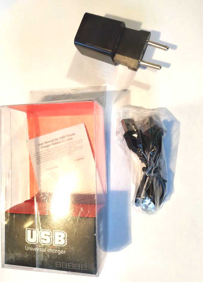Obsah balení: adaptér s kamerou a USB kabel