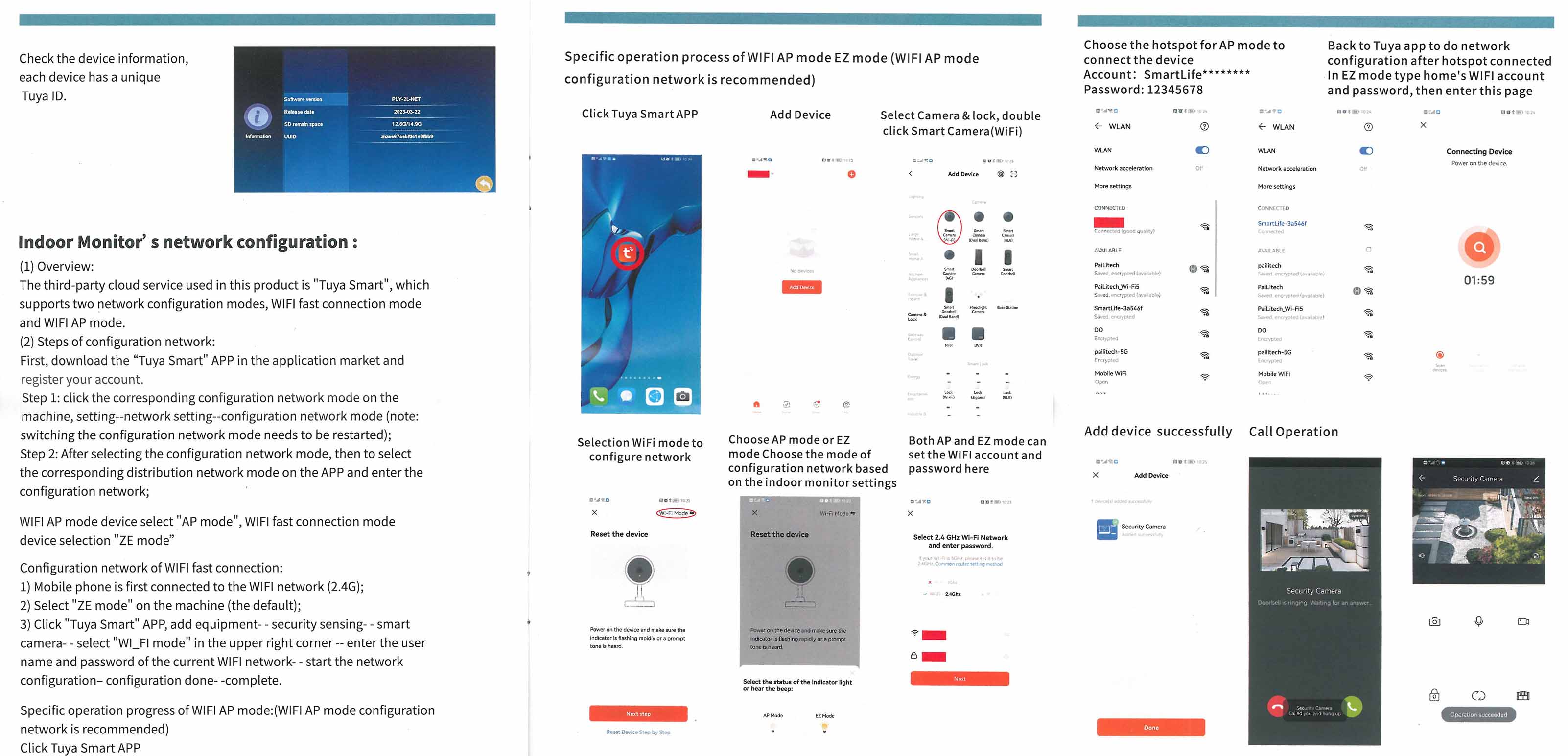 Videovrátnik ZONEWAY ZW-777-TUYA prepojený s mobilnou aplikáciou Tuya Smart